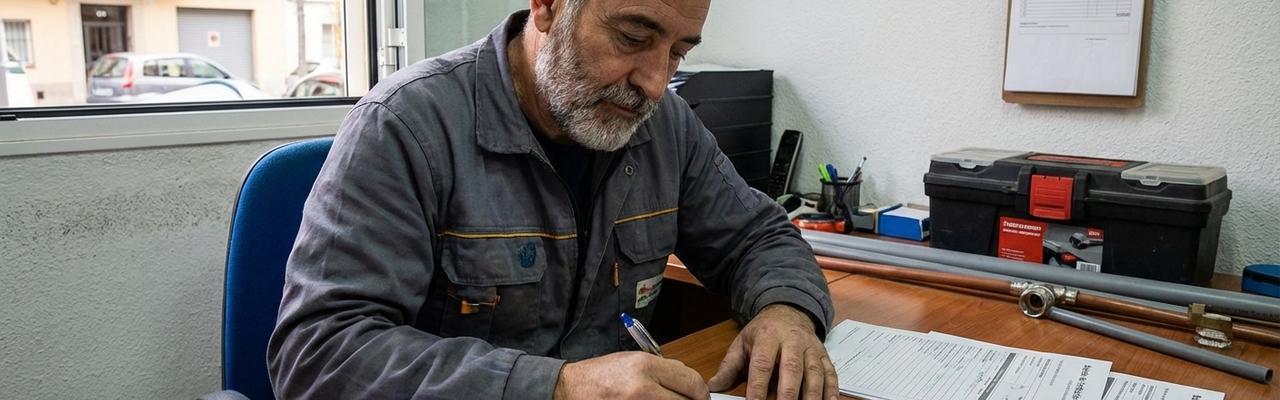 Emisión de boletines de fontanería en Leioa